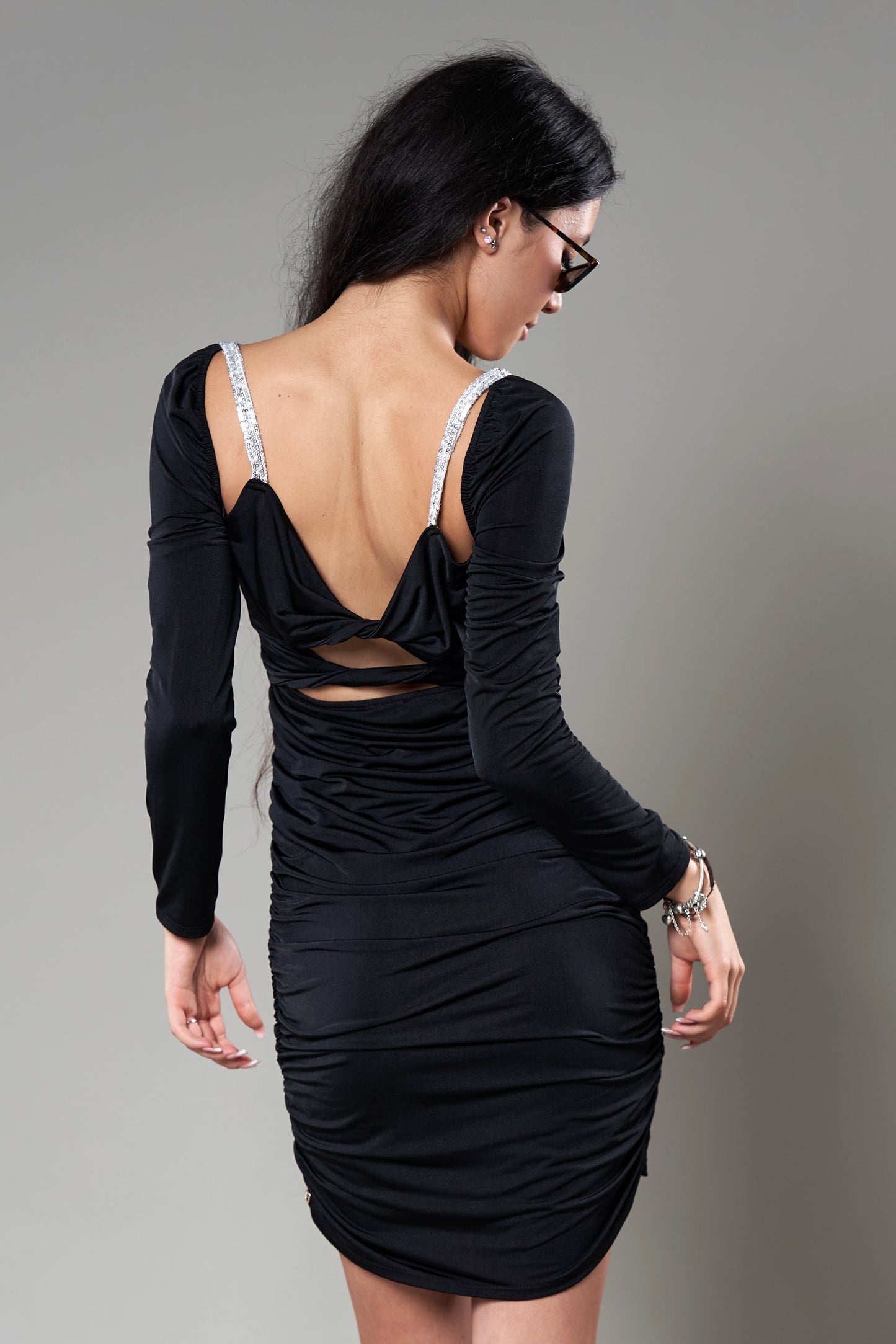 Rochie din lycra neagră