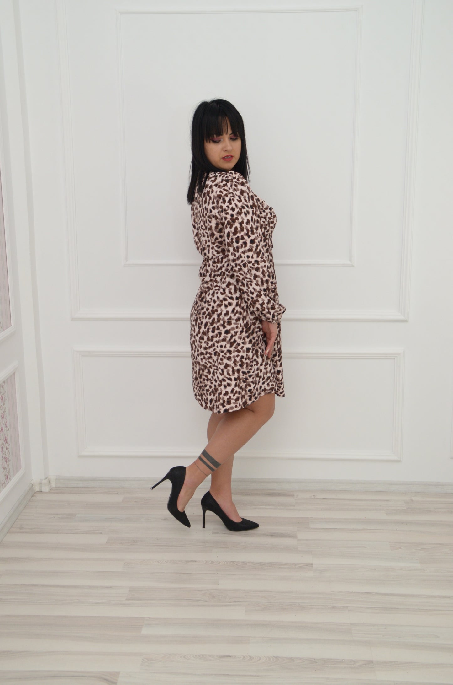 Animal print Rochie