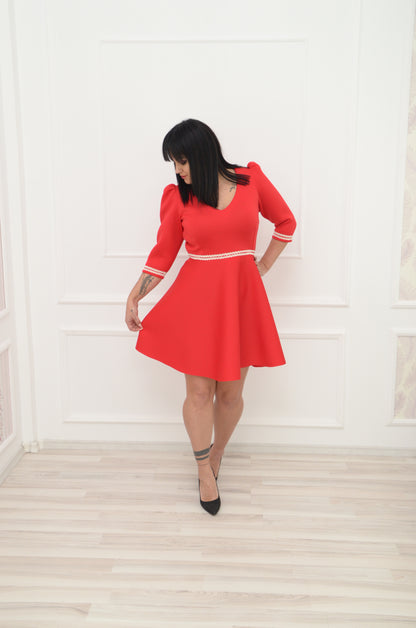 Rochie Roșie Scurtă